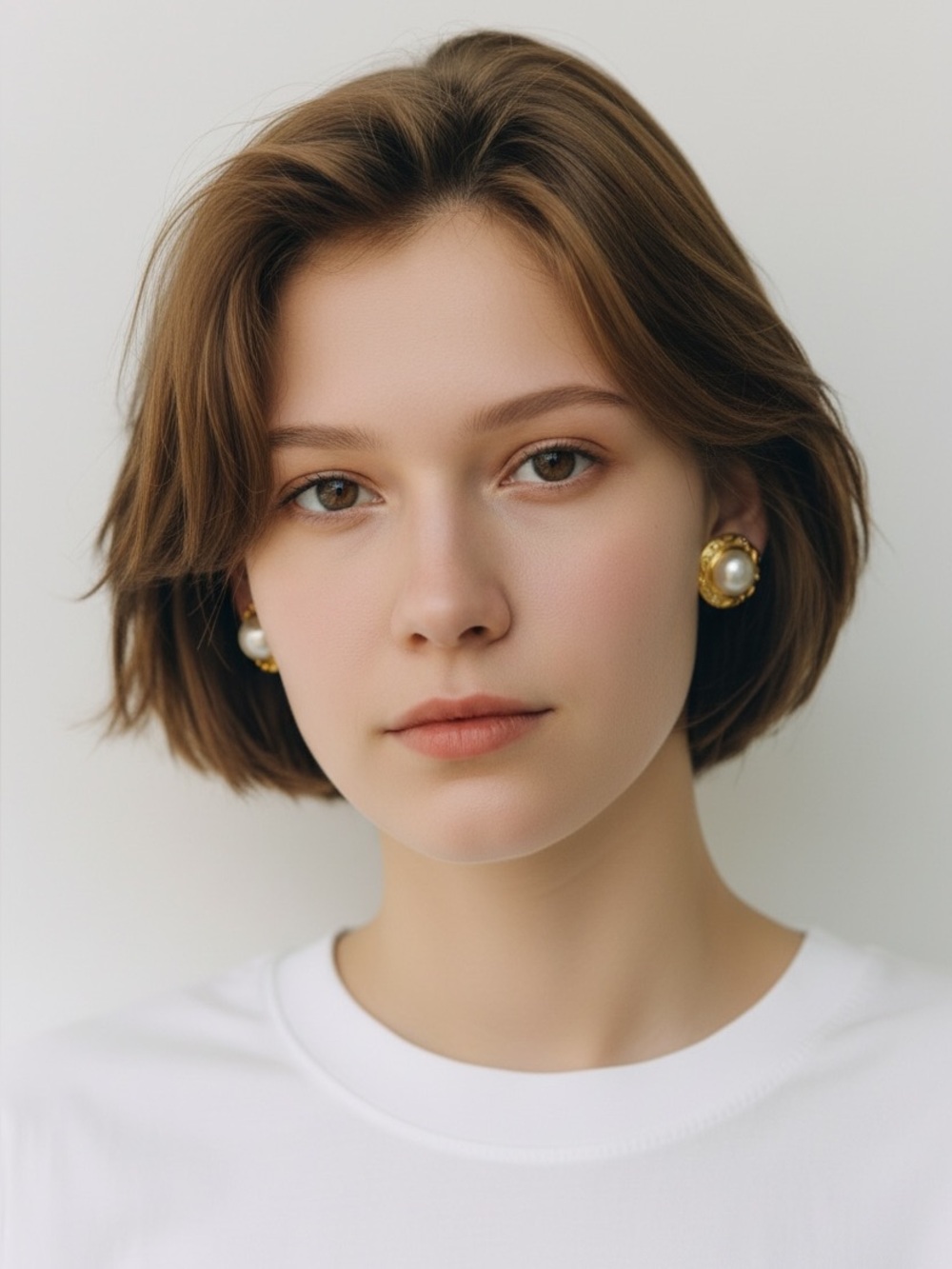 Vintage Authentic MABE White Pearl Earrings 18kt (750) gold and diamonds 💎 - Picture 2 of 16